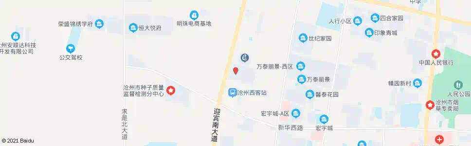 沧州太平洋保险公司_公交站地图_沧州公交_妙搜公交查询2025