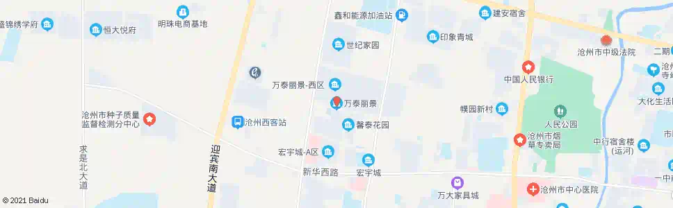 沧州万泰丽景_公交站地图_沧州公交_妙搜公交查询2025
