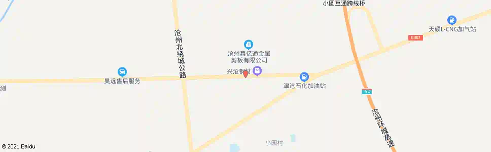 沧州小园道口_公交站地图_沧州公交_妙搜公交查询2025