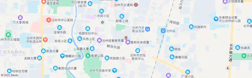 沧州实验小学_公交站地图_沧州公交_妙搜公交查询2025