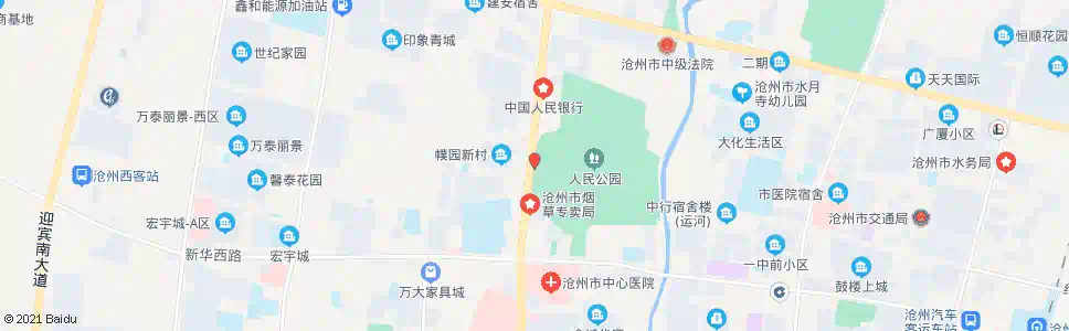 沧州地质矿石公园西门_公交站地图_沧州公交_妙搜公交查询2025
