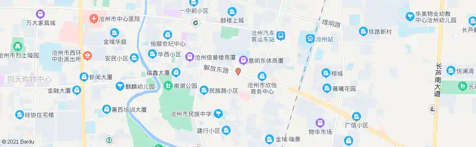 沧州意明东体商厦_公交站地图_沧州公交_妙搜公交查询2025
