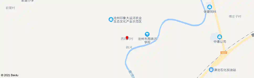 沧州西砖河_公交站地图_沧州公交_妙搜公交查询2025