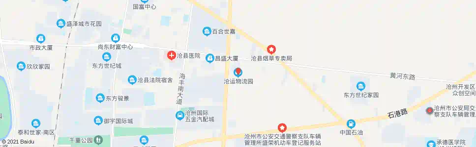 沧州沧运物流中心_公交站地图_沧州公交_妙搜公交查询2025