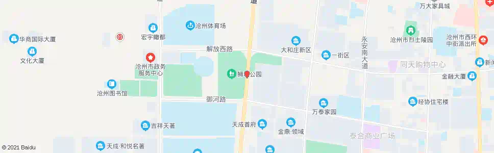 沧州狮城公园_公交站地图_沧州公交_妙搜公交查询2025