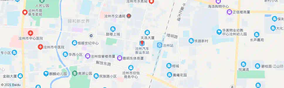 沧州客运东站_公交站地图_沧州公交_妙搜公交查询2025