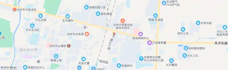 沧州三角线_公交站地图_沧州公交_妙搜公交查询2025