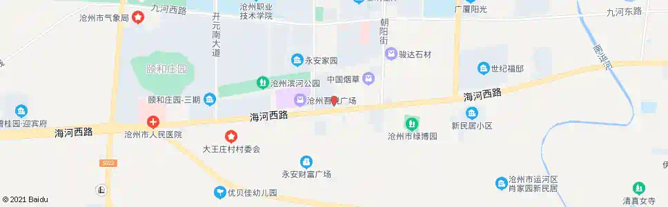 沧州交警一大队_公交站地图_沧州公交_妙搜公交查询2025