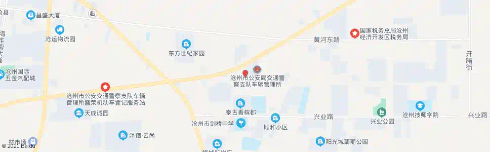 沧州交警支队_公交站地图_沧州公交_妙搜公交查询2025
