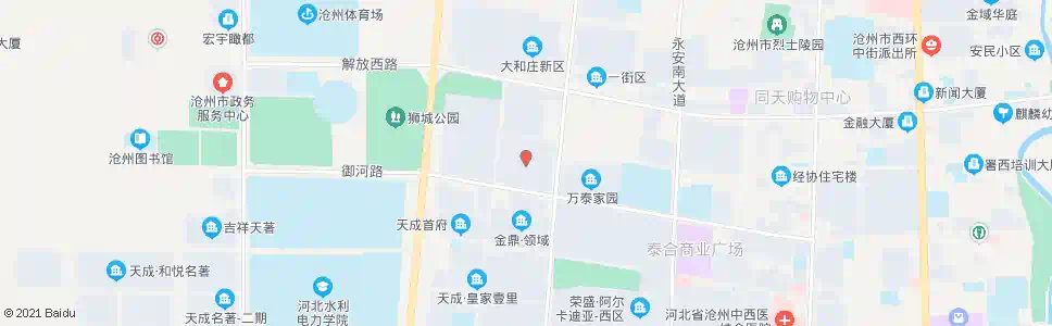 沧州万泰豪景_公交站地图_沧州公交_妙搜公交查询2025