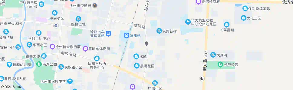 沧州铁路新村_公交站地图_沧州公交_妙搜公交查询2025