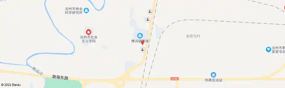 沧州104道口_公交站地图_沧州公交_妙搜公交查询2025