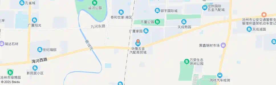 沧州瑞丰汽配公司_公交站地图_沧州公交_妙搜公交查询2025