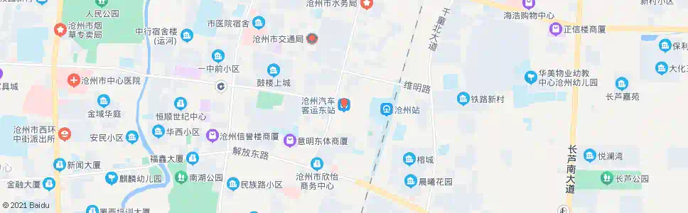 沧州中豪铁道东店_公交站地图_沧州公交_妙搜公交查询2025