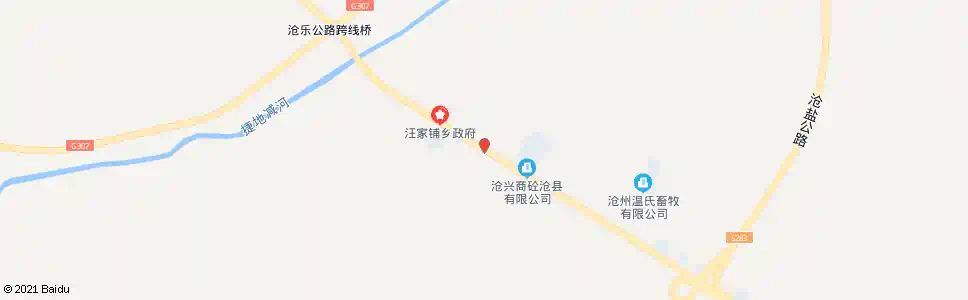 沧州汪家铺村小学_公交站地图_沧州公交_妙搜公交查询2025