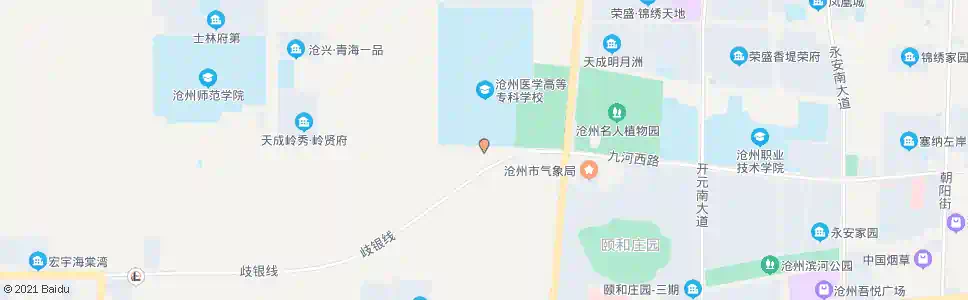沧州医专北门_公交站地图_沧州公交_妙搜公交查询2025