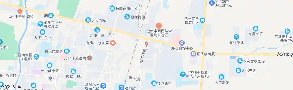 沧州千童北道_公交站地图_沧州公交_妙搜公交查询2025