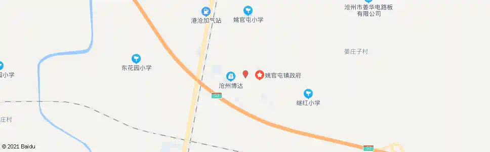 沧州姚官屯道口_公交站地图_沧州公交_妙搜公交查询2025