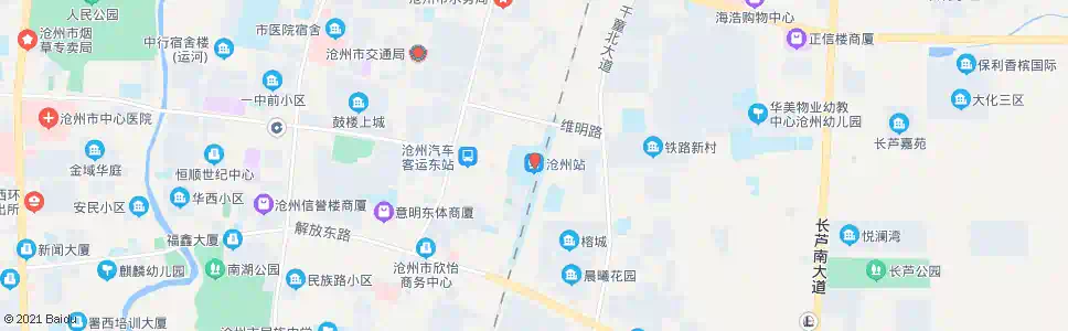 沧州军分区_公交站地图_沧州公交_妙搜公交查询2025