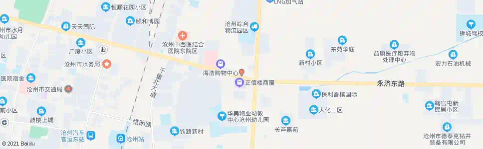 沧州十三化建_公交站地图_沧州公交_妙搜公交查询2025