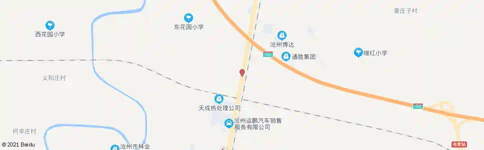 沧州东花园东村口_公交站地图_沧州公交_妙搜公交查询2025