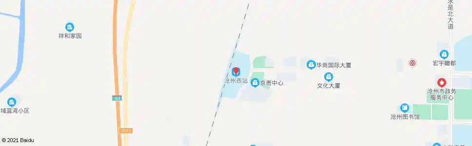 沧州署西中街_公交站地图_沧州公交_妙搜公交查询2025