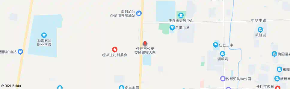 沧州任丘交警队_公交站地图_沧州公交_妙搜公交查询2025