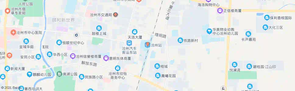 沧州新疆道口_公交站地图_沧州公交_妙搜公交查询2025
