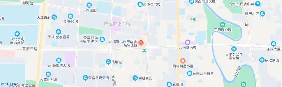 沧州长江医院_公交站地图_沧州公交_妙搜公交查询2025