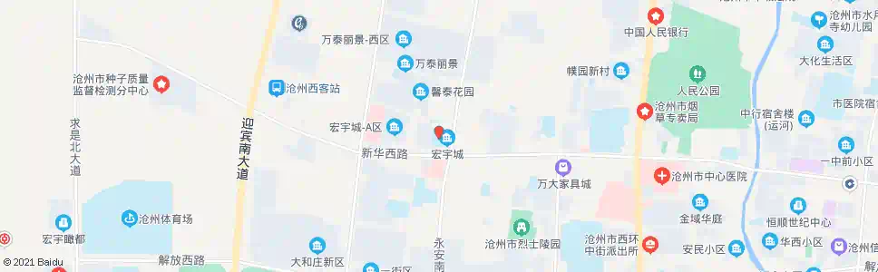 沧州南湖中学_公交站地图_沧州公交_妙搜公交查询2025