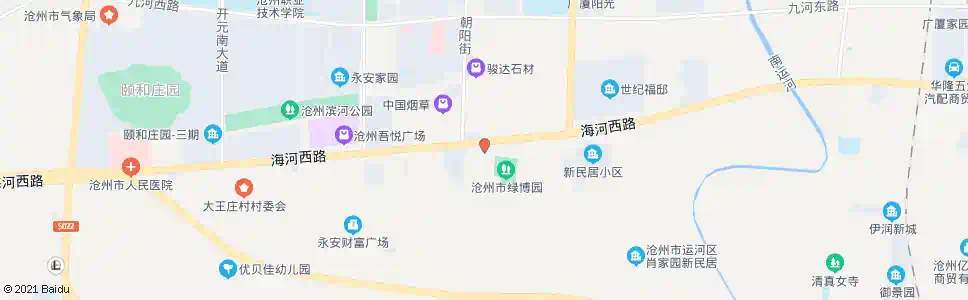沧州朝阳市场_公交站地图_沧州公交_妙搜公交查询2025