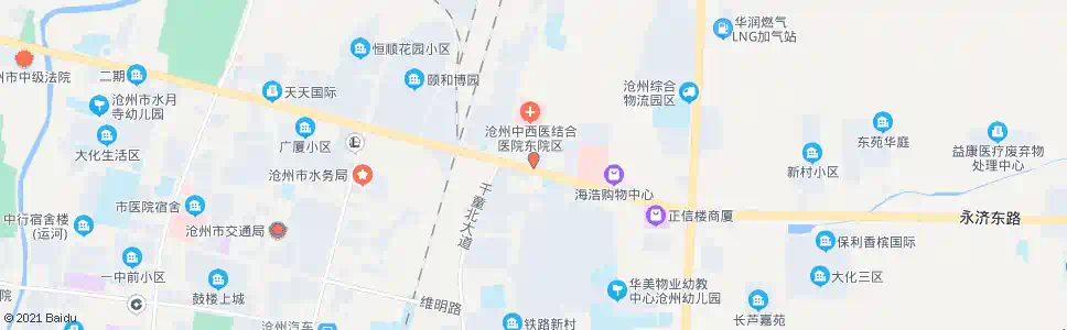 沧州中油物资公司_公交站地图_沧州公交_妙搜公交查询2025