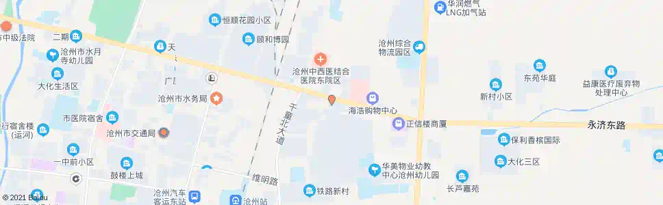 沧州人民医院培训中心_公交站地图_沧州公交_妙搜公交查询2025