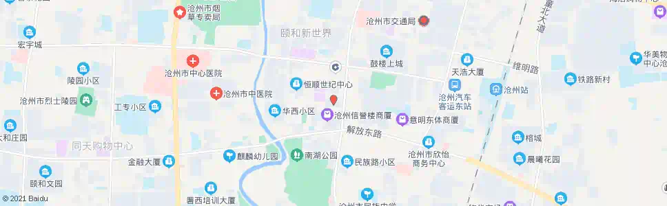 沧州建新大厦_公交站地图_沧州公交_妙搜公交查询2025