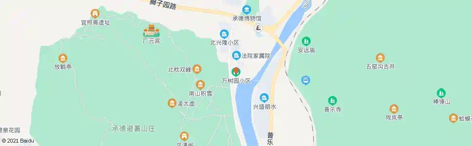 承德万树园小区_公交站地图_承德公交_妙搜公交查询2025
