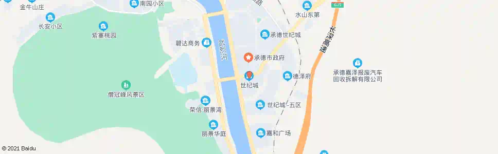 承德世纪城_公交站地图_承德公交_妙搜公交查询2025