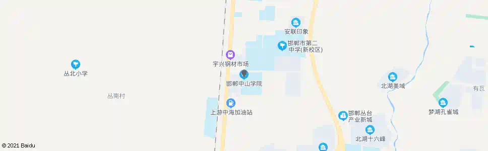 邯郸第二教育学院_公交站地图_邯郸公交_妙搜公交查询2025