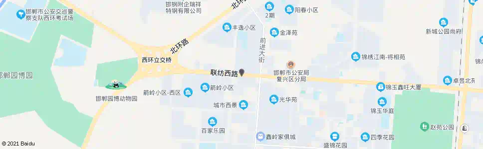 邯郸联纺路前进街口_公交站地图_邯郸公交_妙搜公交查询2025