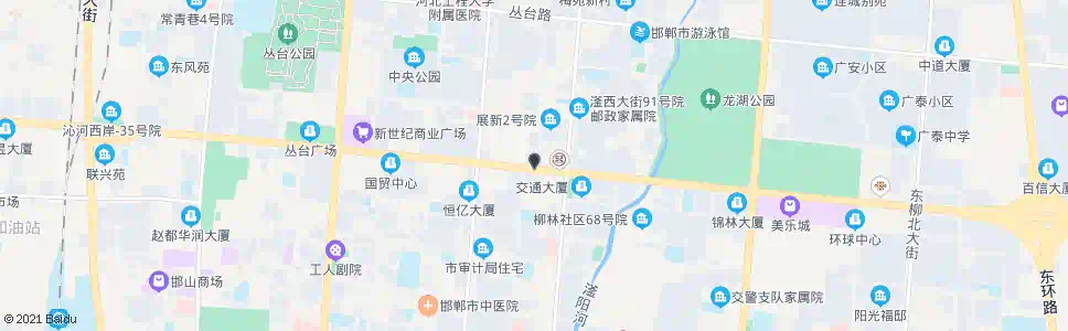 邯郸人民路电视台_公交站地图_邯郸公交_妙搜公交查询2025