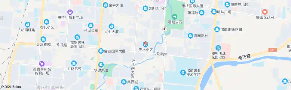 邯郸天水小区_公交站地图_邯郸公交_妙搜公交查询2025