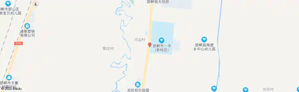 邯郸一中南校区河边村_公交站地图_邯郸公交_妙搜公交查询2025