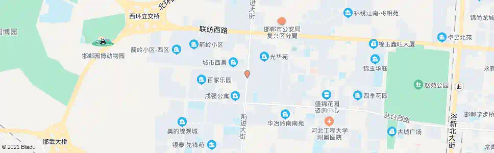 邯郸光华园南门_公交站地图_邯郸公交_妙搜公交查询2025