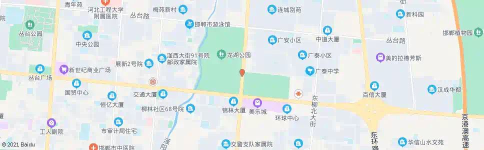 邯郸龙湖公园东门_公交站地图_邯郸公交_妙搜公交查询2025