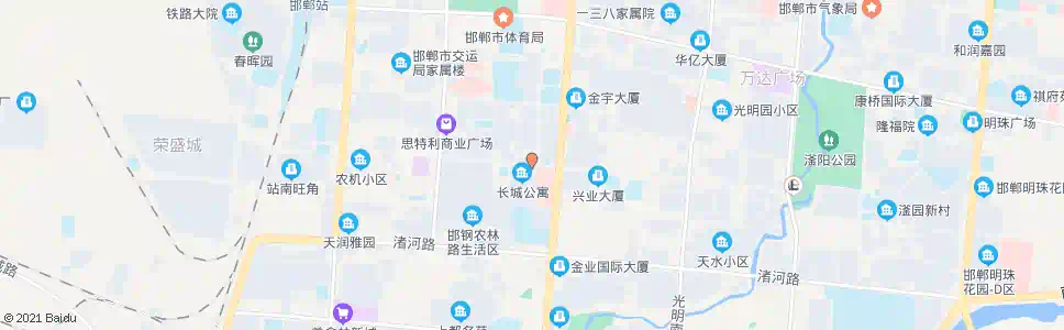邯郸邯钢烧伤医院_公交站地图_邯郸公交_妙搜公交查询2025