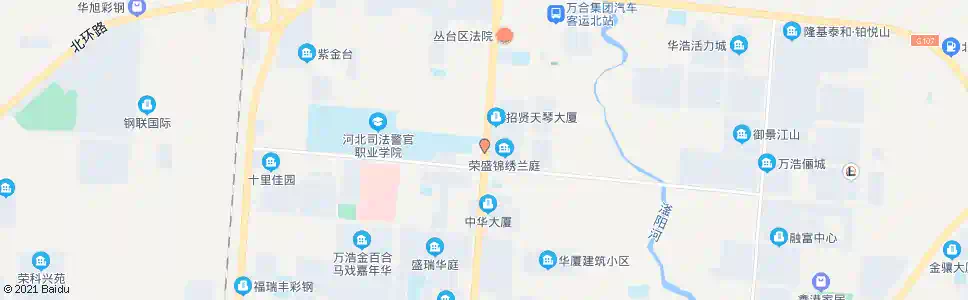 邯郸警校(西)_公交站地图_邯郸公交_妙搜公交查询2025