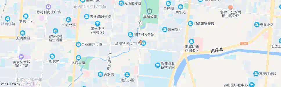 邯郸滏河大街渚河路口_公交站地图_邯郸公交_妙搜公交查询2025