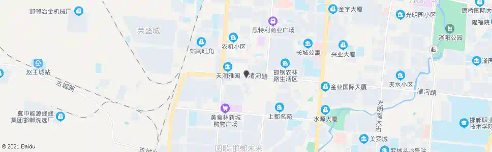 邯郸禇河路邯山街口_公交站地图_邯郸公交_妙搜公交查询2025