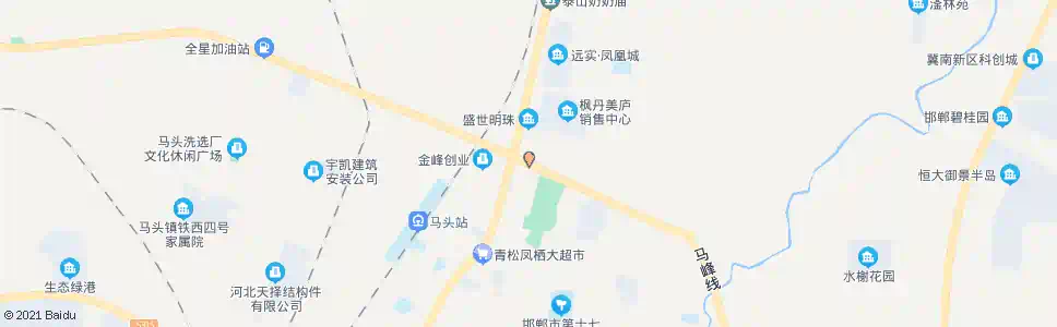 邯郸电厂路口_公交站地图_邯郸公交_妙搜公交查询2025