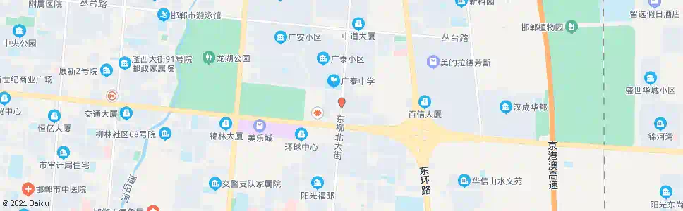 邯郸东柳大街人民路口_公交站地图_邯郸公交_妙搜公交查询2025