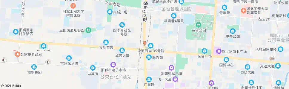 邯郸人民立交桥_公交站地图_邯郸公交_妙搜公交查询2025